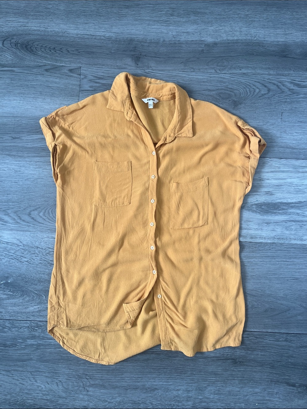 Yellow tunic top
